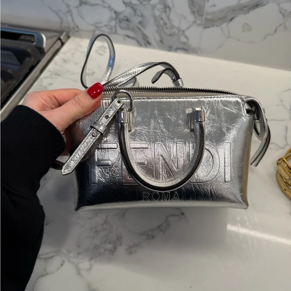 Fendi Metallic Silver Mini Bag - Picture 2 of 7